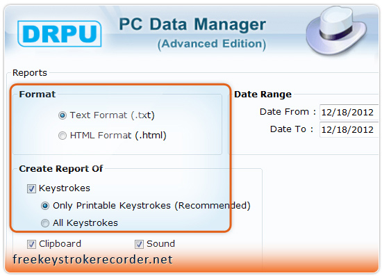 Advance Keystroke Recorder